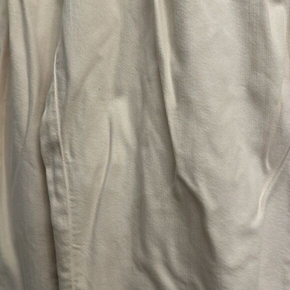 Pilcro Anthropologie Size 29 (8) Pleated High Rise Wide Leg White Jeans - Picture 6 of 13